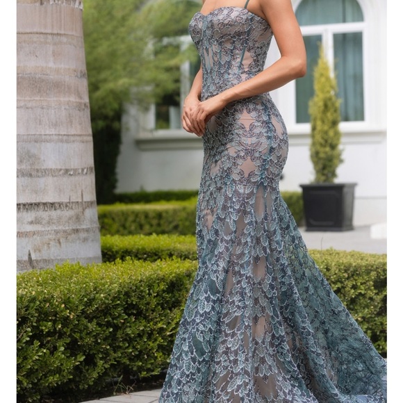 Portia and Scarlett Dresses & Skirts - Elegant Lace Evening Gown Prom